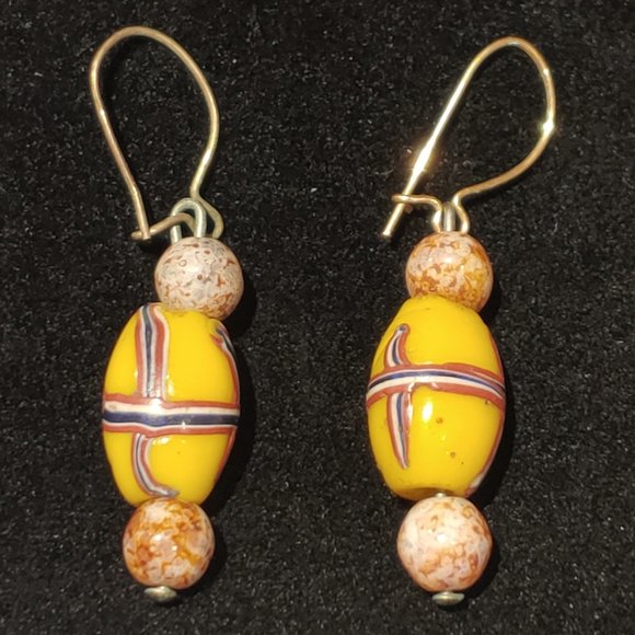 unknown Jewelry - Host Pick -Vintage Boho Ceramic Earrings